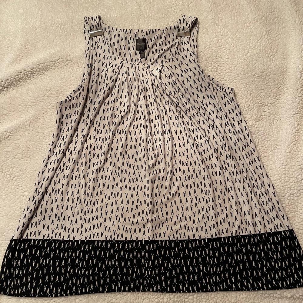 Black and white tank top